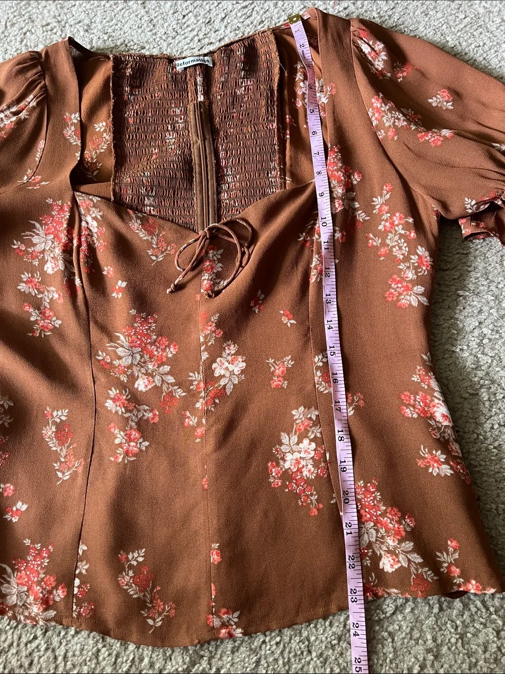 Reformation brown floral